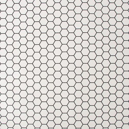 Graham and Brown Kitchen and Bathroom Hexagon Lattice White 112650